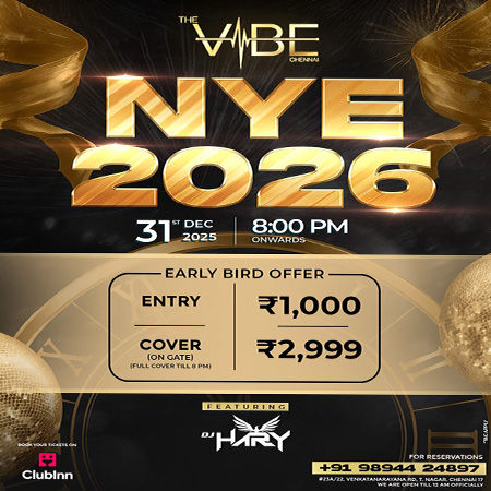 NYE 2026 @VIBE RESTOBAR image